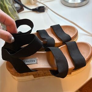 Steve Madden Black Women's Sandals